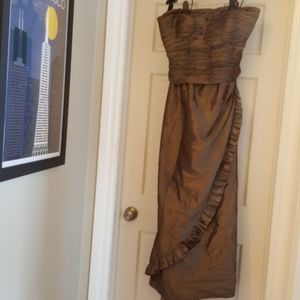 Montage Boutique Sz 14 Caramel/Gold Strapless